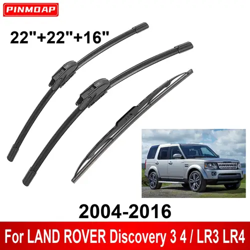 Imagen 1 del producto 1/2/3/4/6 Uds limpiaparabrisas de coche para LAND ROVER Discovery 3 4 / LR3 LR4 2004-2016 limpiaparabrisas delanteros y traseros cepillos accesorios para automóviles 2015