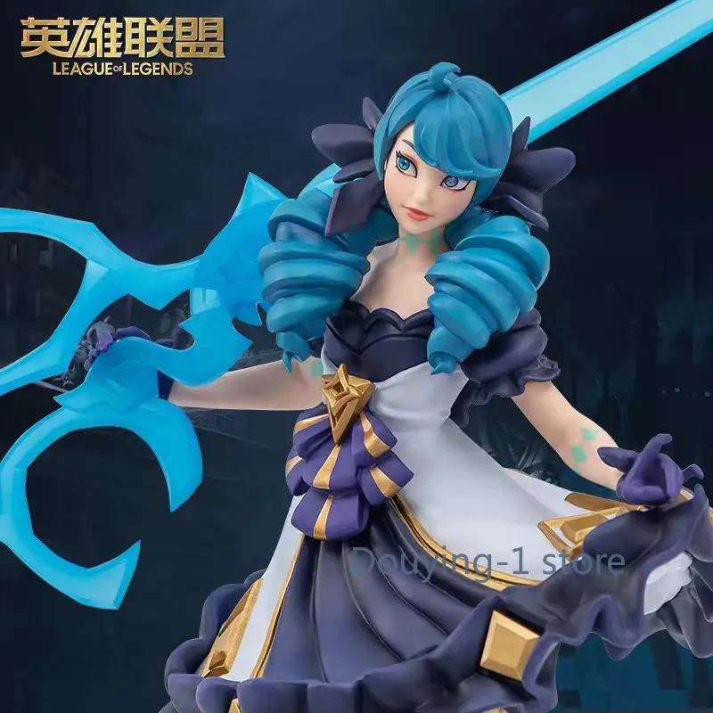 

In stock League of Legends LOL spirit doll Gwen medium sculpture desktop ornaments figurines game peripheral