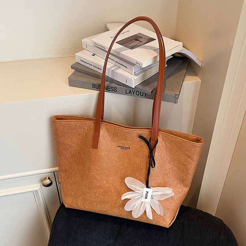 

Ретро большая вместительная сумка для женщин, сумки на плечо, модные простые сумки для покупок, дизайнерская сумка, женские сумки Bolso Marca Lujo