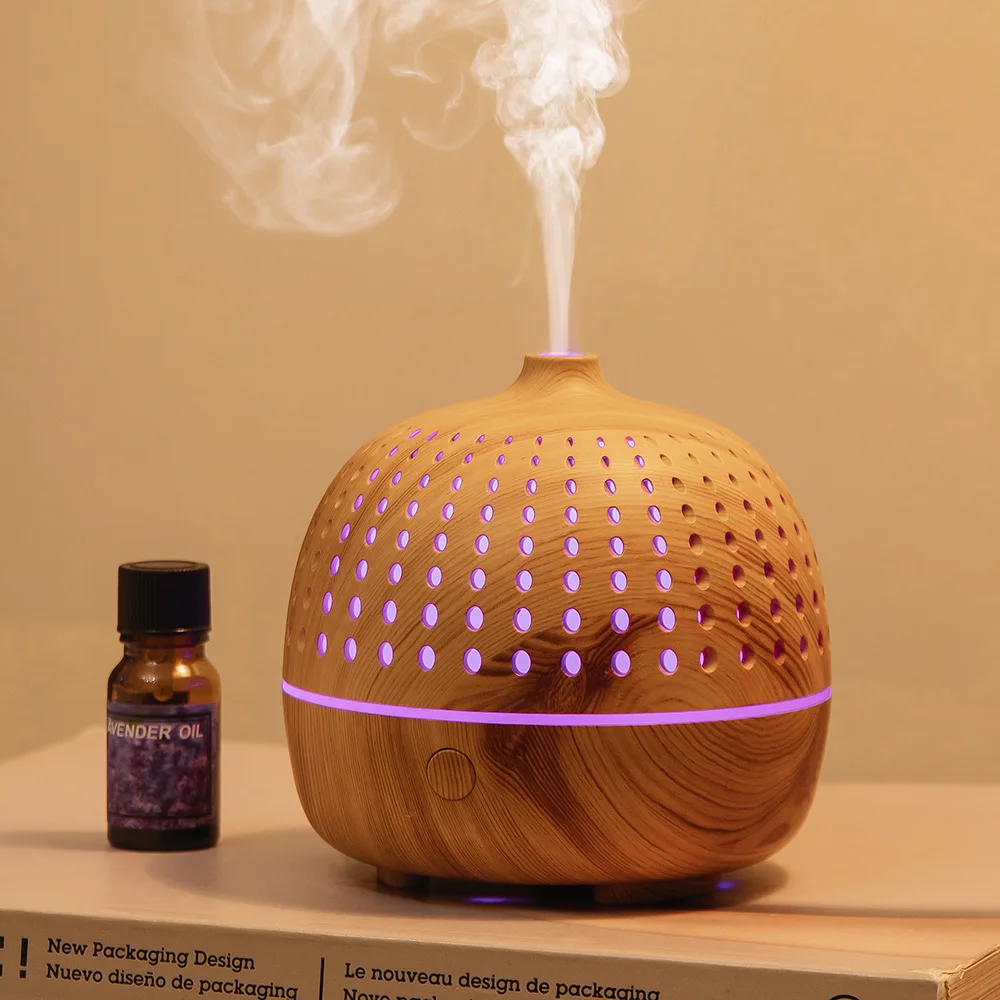 

Ancient Charm Fragrance Diffuser Ultrasonic Humidification Essential Oil Fragrance Instrument Wood Grain Aromatherapy Machine