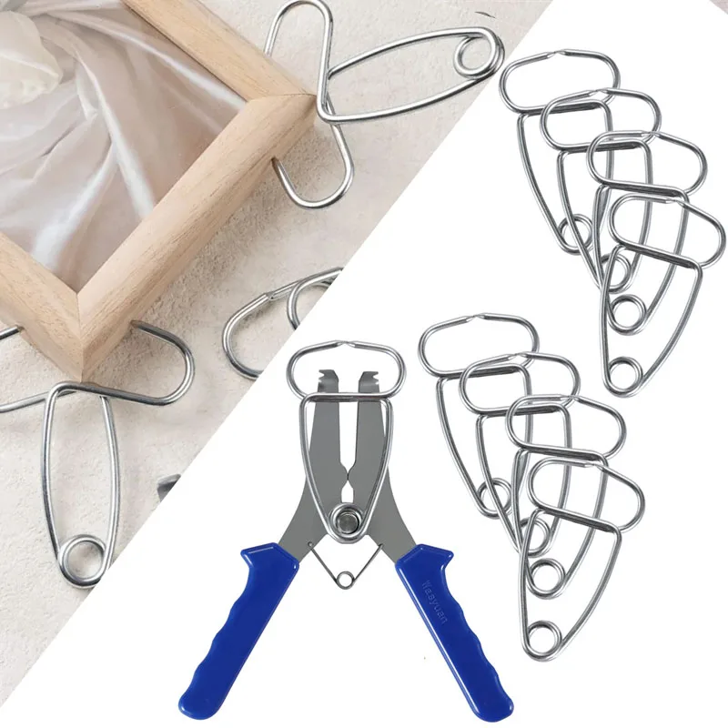 1 Set Spring Clip Kit Woodworking Spring Pliers With 9 Miter Clamp Multifunctional Tools For Wood Decoration Photo Frames
