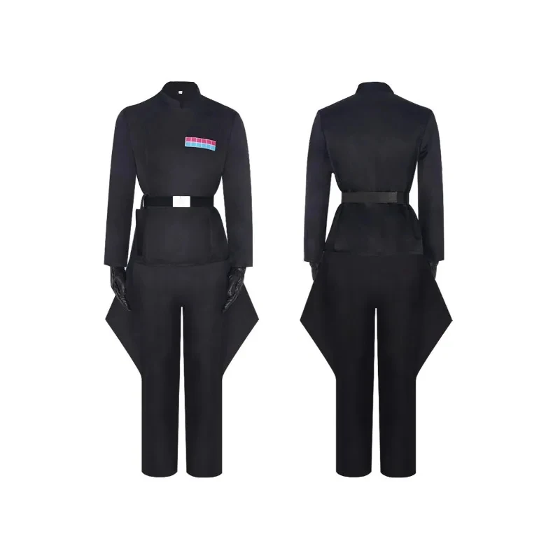 Disfraces de Halloween TYV55 para Hombre, Traje de Oficial Imperial de la Guerra de las Galaxias, Uniforme de Cosplay de Rogue, Top, Pantalones, Capa, Traje L]]L25
