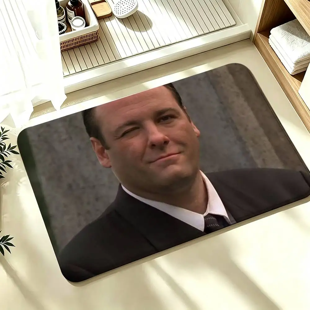The S-Sopranos T-Tony Shower Room Absorbent Small Floor Mat Soft Comfortable Decorative Foot Mat