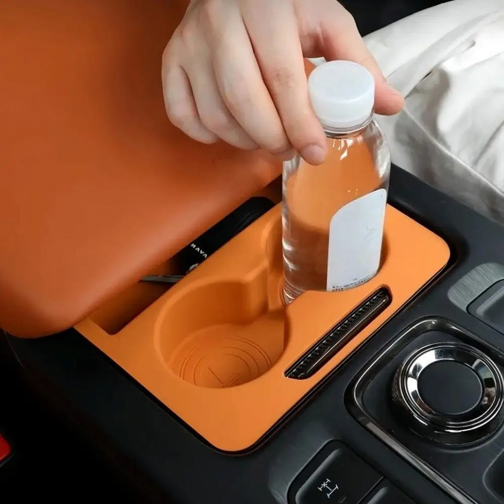 Caja de almacenamiento con reposabrazos, portavasos Interior de silicona para HAVAL H9 2024-2025, reposabrazos automático modificado, almohadilla protectora, accesorios para coche