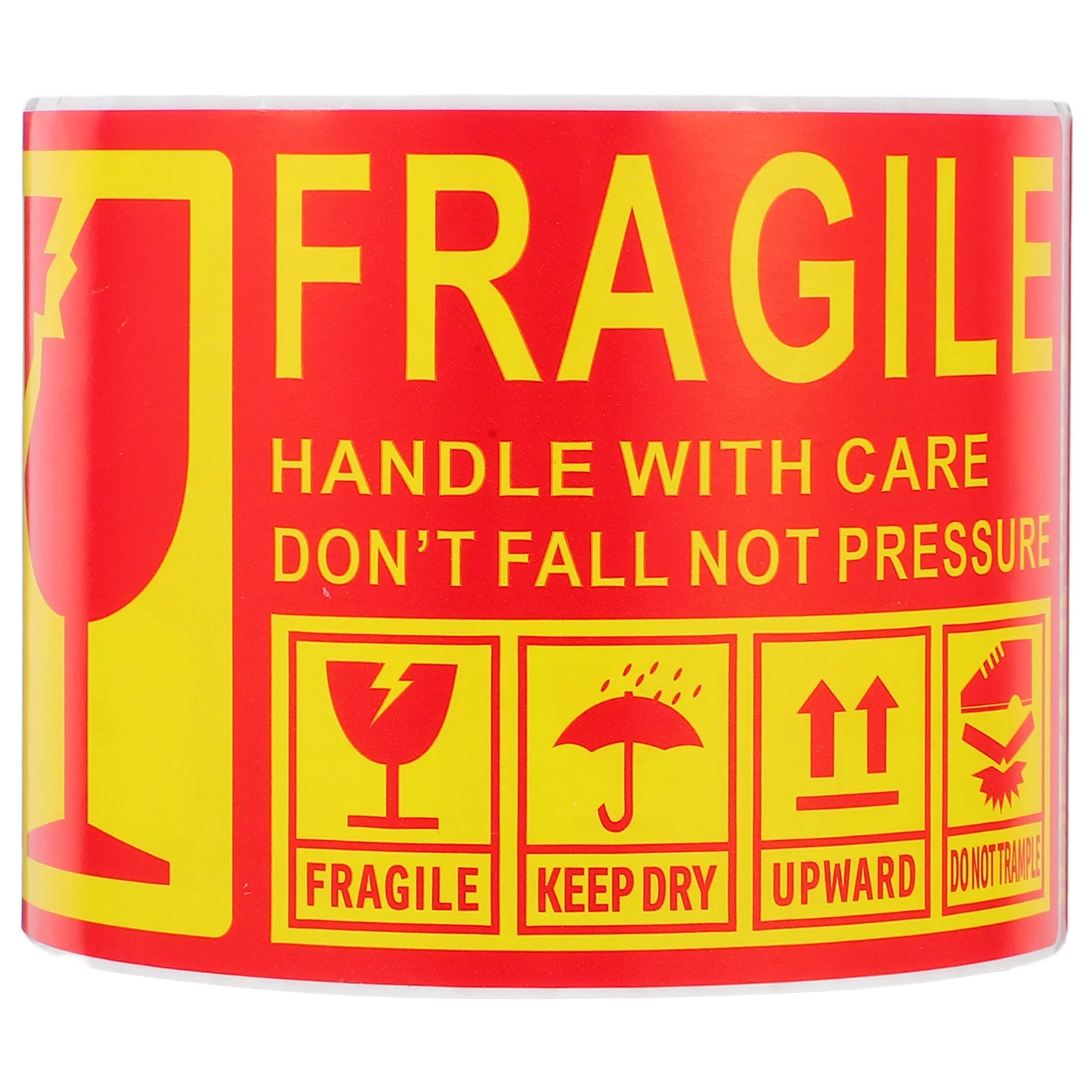300Pcs Fragile Shipping Warning Labels Strong Adhesive Clear Caution Stickers for Glass Ceramic Packing Boxes Shipping Stickers