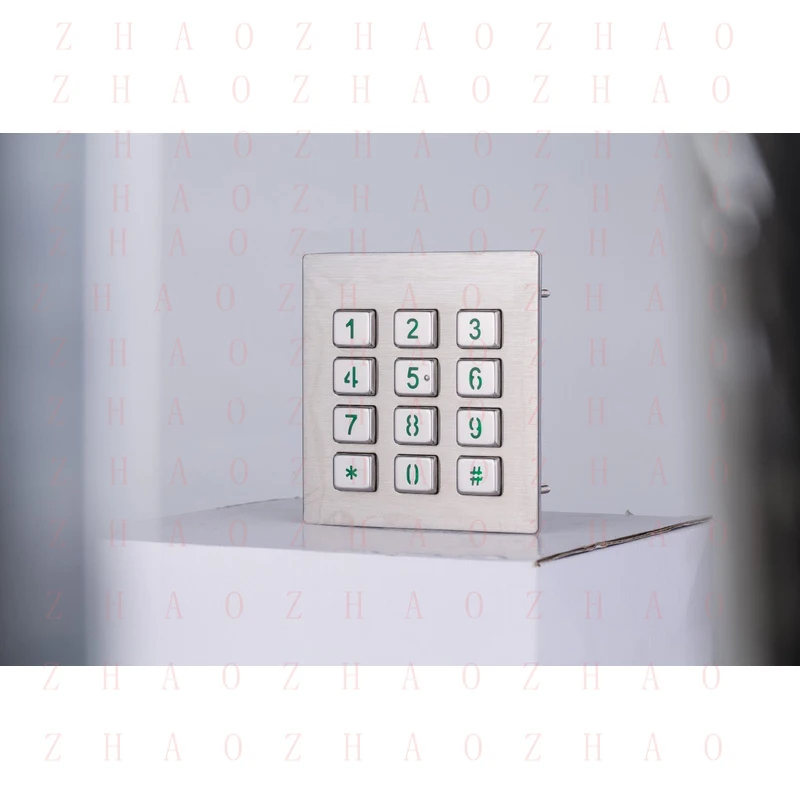 L+ for Metal Backlit keyboard with12 keys LED Backlighted Keypad Numeric Waterproof