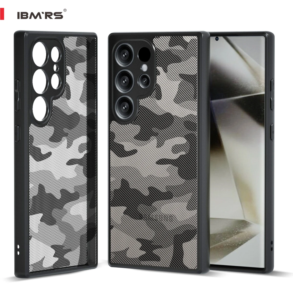 

IBMRS for Samsung Galaxy S23 Ultra Case Shockproof Heavy Duty PC+TPU Dual Layer Phone Cover