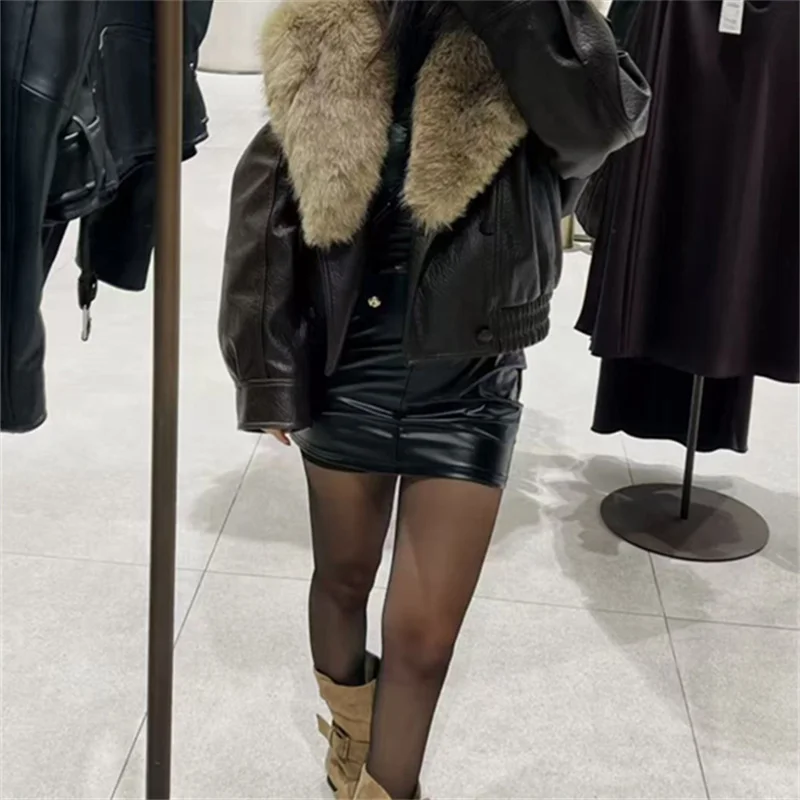 2026 Autunno/Inverno Nuovo cappotto da giacca con colletto rimovibile in pelliccia sintetica alla moda di lusso di fascia alta