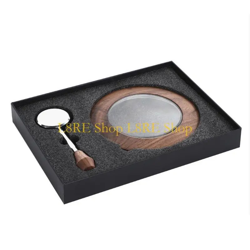 L8RE Coffee Bean Compartment Lid Set Coffee Machine Steam Lever And Walnut Dose Hoppers Cover for 870 875 876 Coffee Accessory