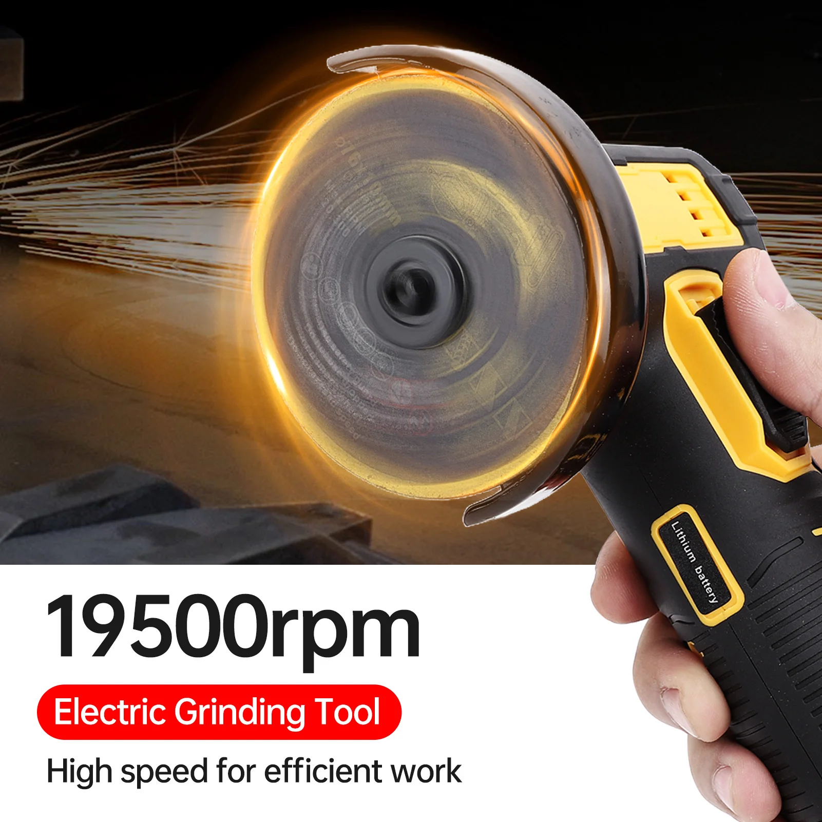 Hand-Winkelschleifer-Werkzeug, 21 V, kabellose Schneid- und Poliermaschine mit 2 wiederaufladbaren Akkus, multifunktionale MINI-Fliesen