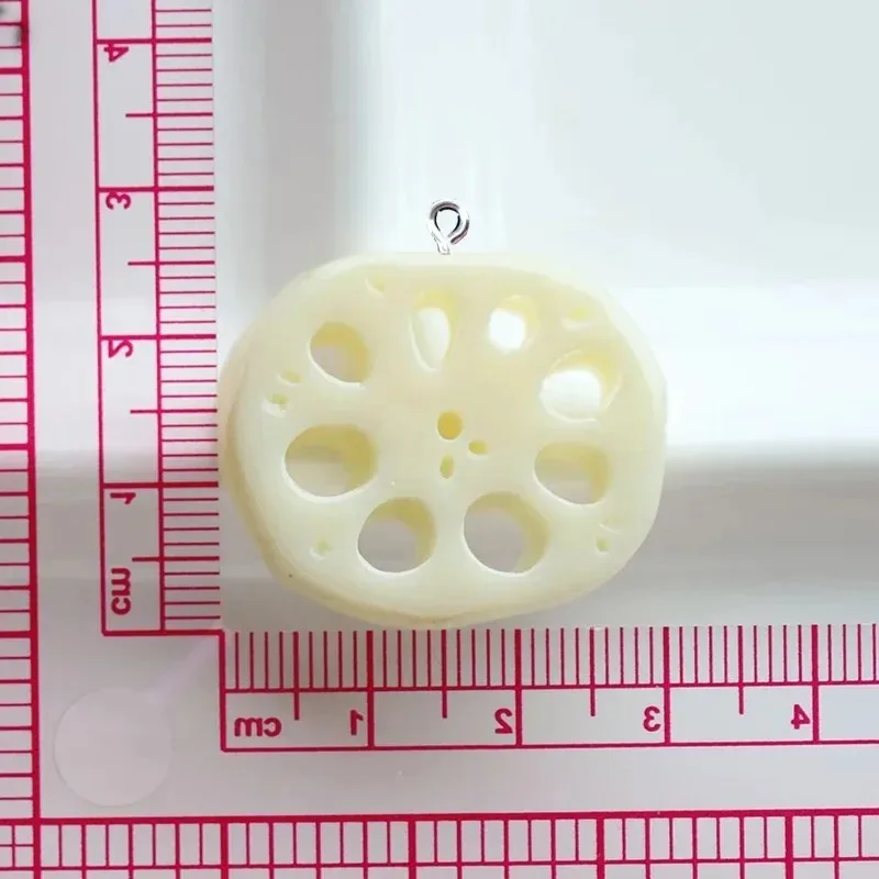 10Pcs Resin Mini Food Charms Kawaii Simulated Fruit Vegetable Pendants Craft Findings for Earrings Necklaces Keychains