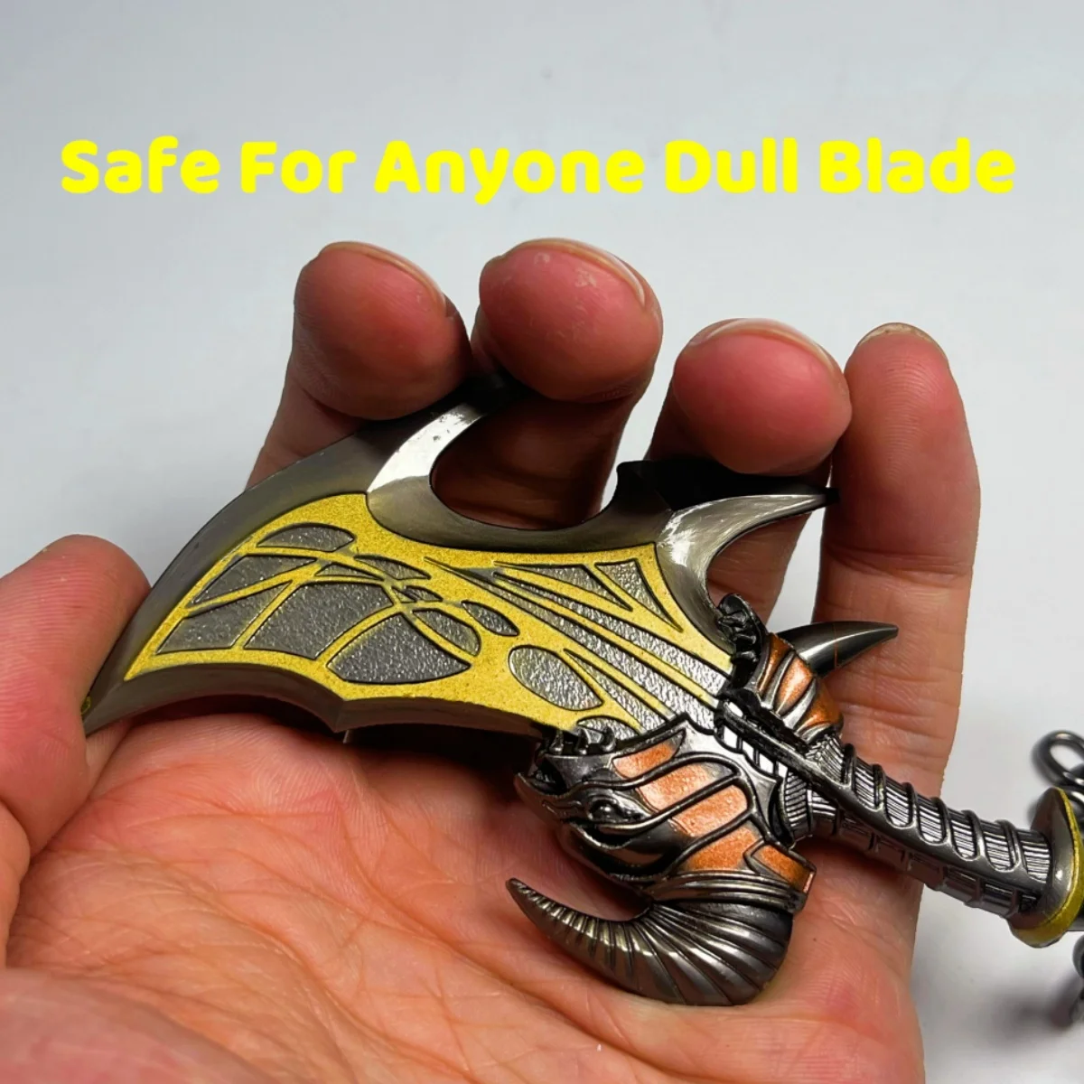 3.9 inch God of War Kratos Metalen Katana Zwaard Ninja Mes Originele Samurai Sabel Japanse Katana Cosplay Accessoires Prop Speelgoed