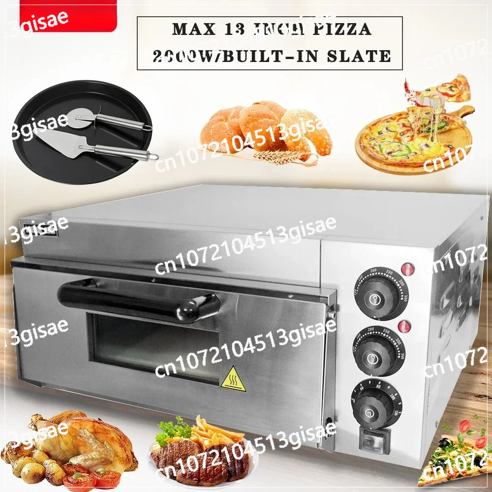 Toaster, Single-layer Widened Oven, Electric Oven, Kitchen Microwave, XEOLEO 13 'electric Pizza Oven, 2000W