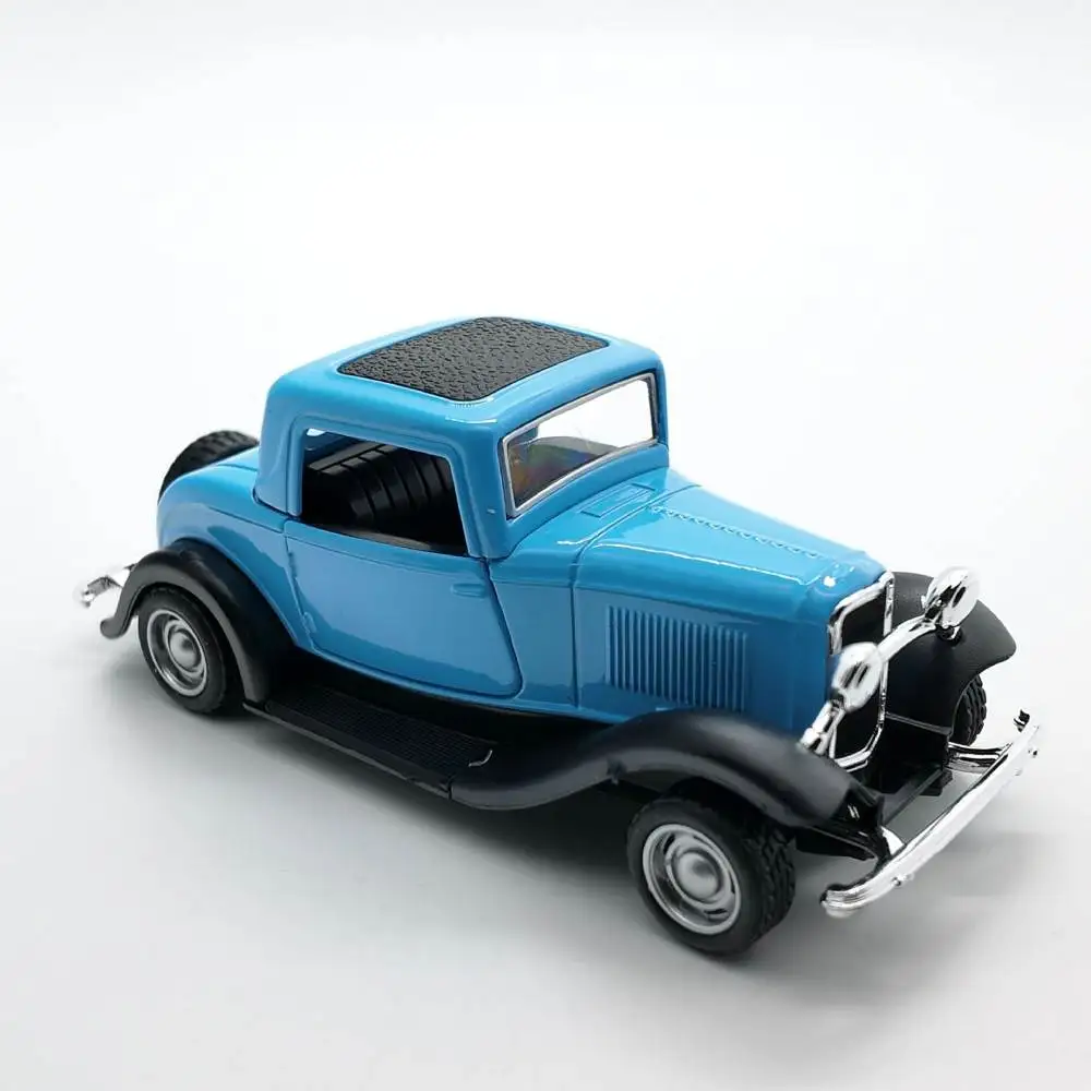 1:32 Vintage clássico carro modelo infantil de brinquedo simulação Metal carro esportivo modelo Pull-back liga veículo crianças coleção presentes carro clássico dos anos 50