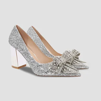 Verena Crystal Bow Pumps