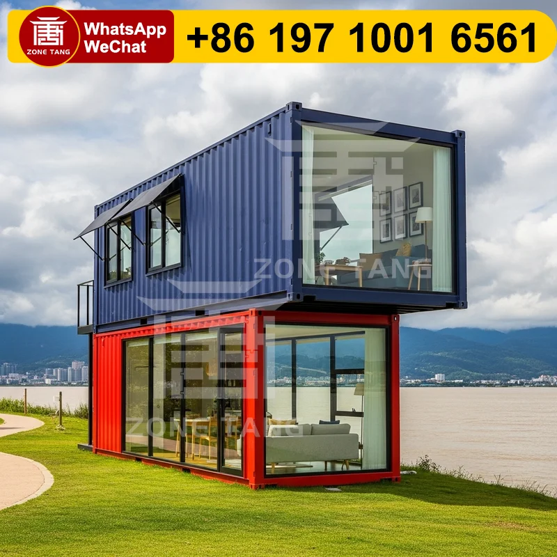 

Container Buildings Foldable Structure Smart Technology Flat Pack Home Fireproof Pre Fabricated Homes Moisture Proof Rural Cabin