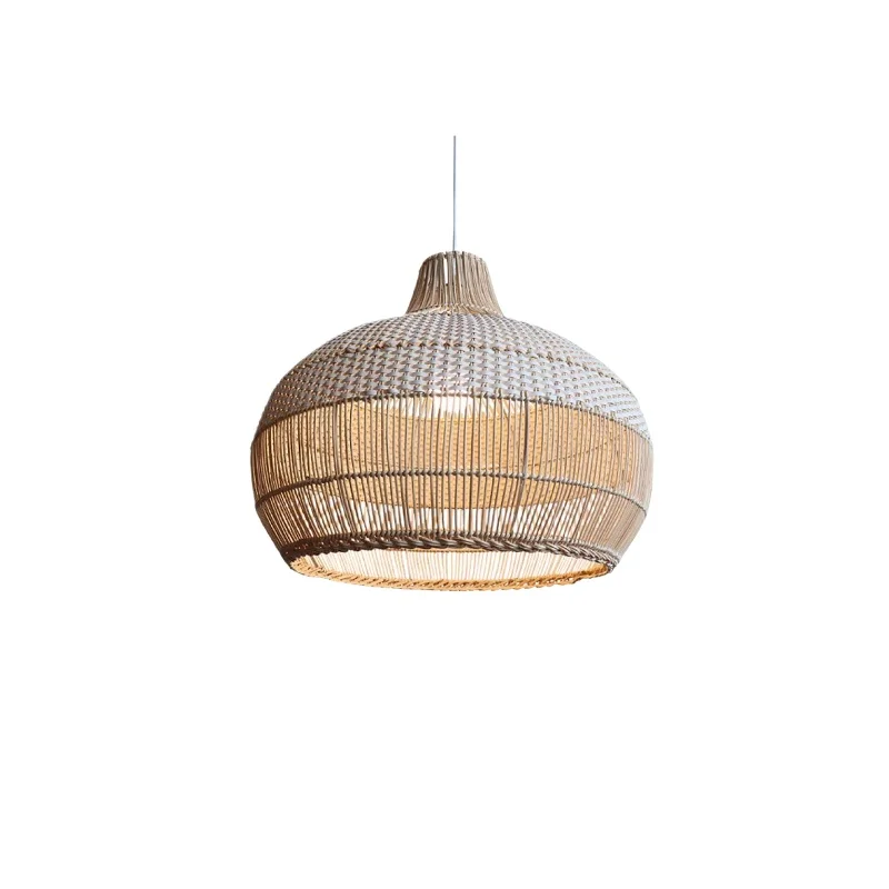 

Wabi Silent Wind Rattan Chandelier Dining Room Living Room Homestay Bedroom Dining Light Retro Creative Zhongshan Lighting