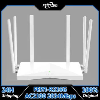 FEIYI AC2100 Wifi Yönlendirici Çift Bant Gigabit 2.4G 5.0 GHz 2034 Mbps Kablosuz Yönlendirici Sinyal Amplifikatör Wifi Tekrarlayıcı Ev İnternet