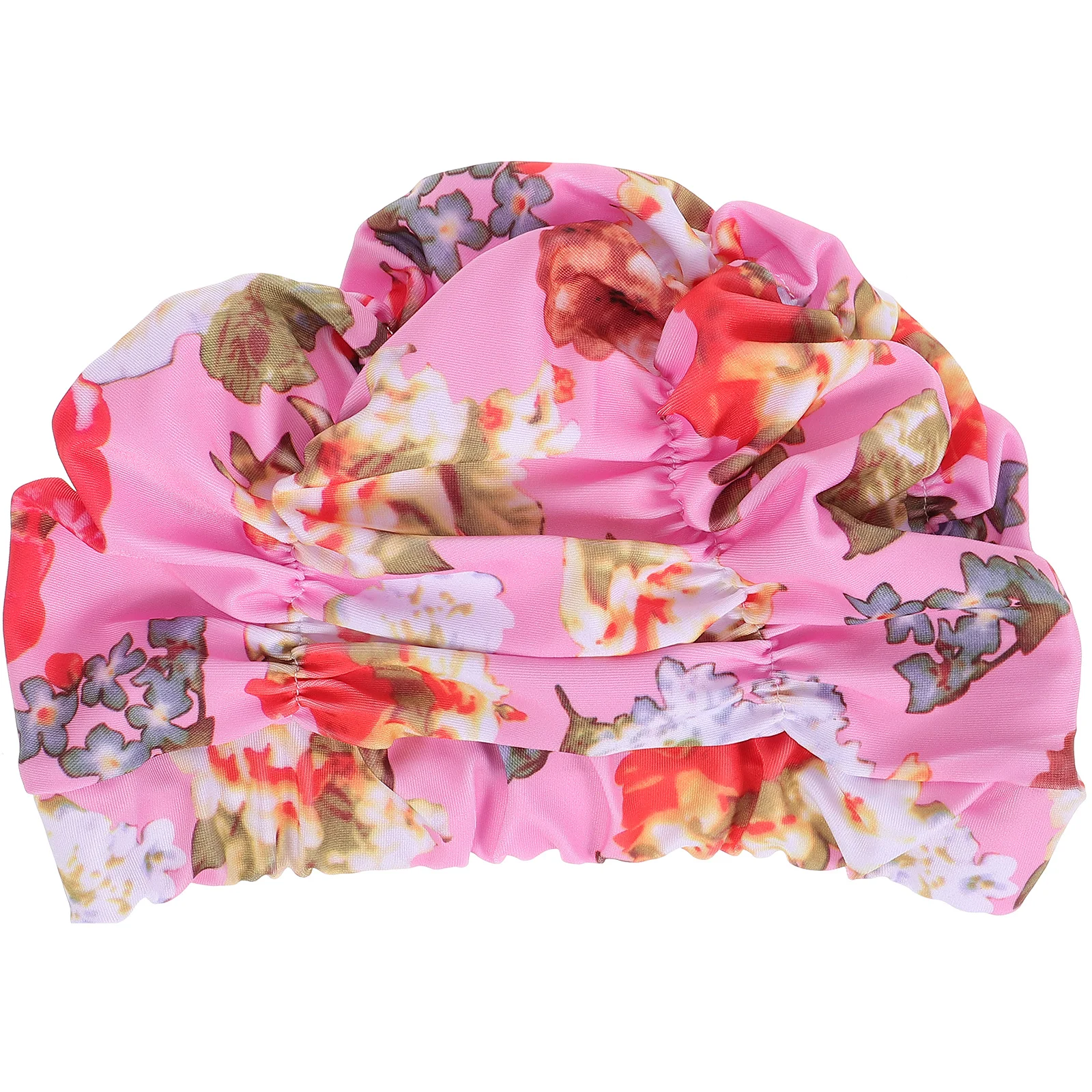 

Swimming Hat Swim Swim Hats Caps Elastic Fashion Women Stretchy Nylon Printed Hats Long Hair Protection Summer