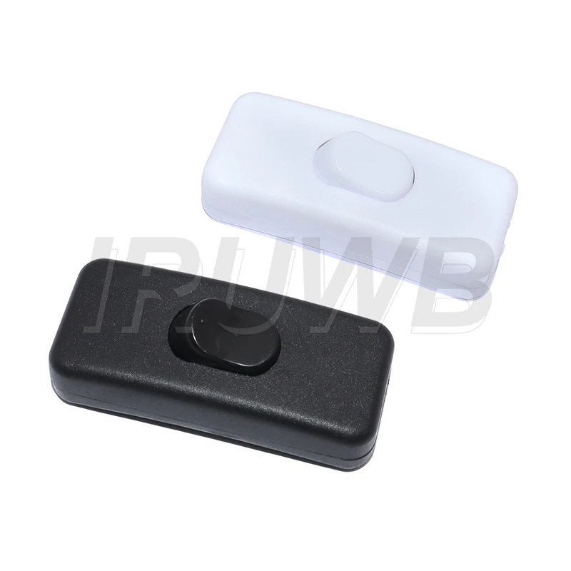 ON/OFF Inline Switch Black Inline Table Lamp Desk Light Cord Cable Switch 110-250V
