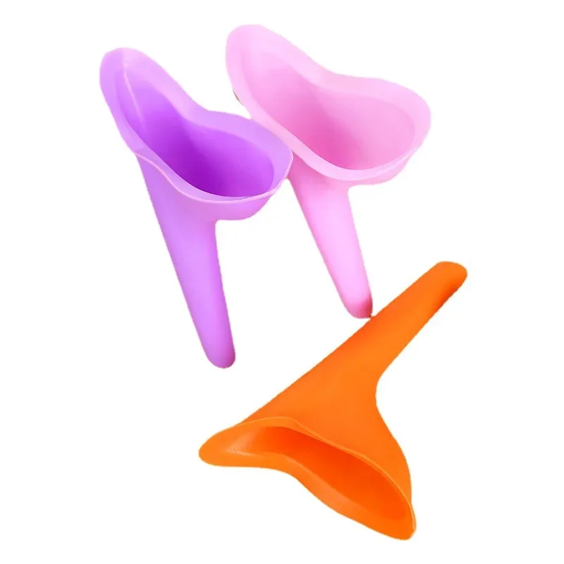 Women Urinal Soft Silicone Urination Outdoor Camping Stand Up Pee Girl Urine Toilet Parts Urinals Fixture Device Travel Toilet