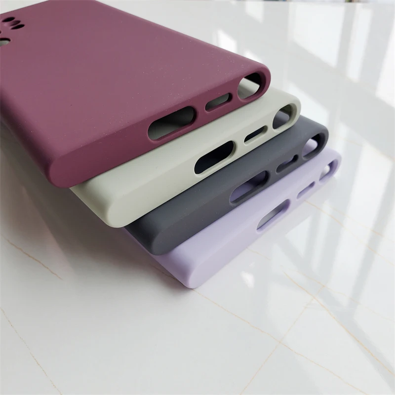 For Samsung Galaxy S22 Ultra 5G Case Liquid Silicone Case Silky Soft-Touch Back Protective Cover For Galaxy S22Ultra Phone Case