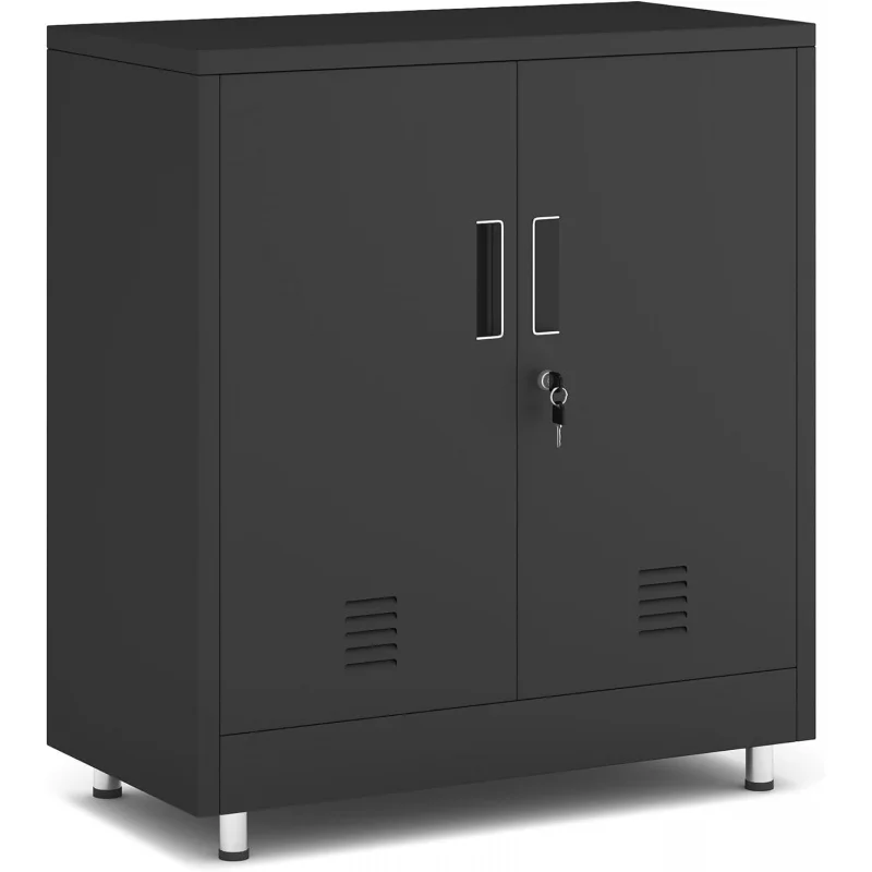 Lock and Adjustable Shelf,Small Lockable Side Panel Buffet Cabinet Suitable for Home Office Corridor Entrance Living Room