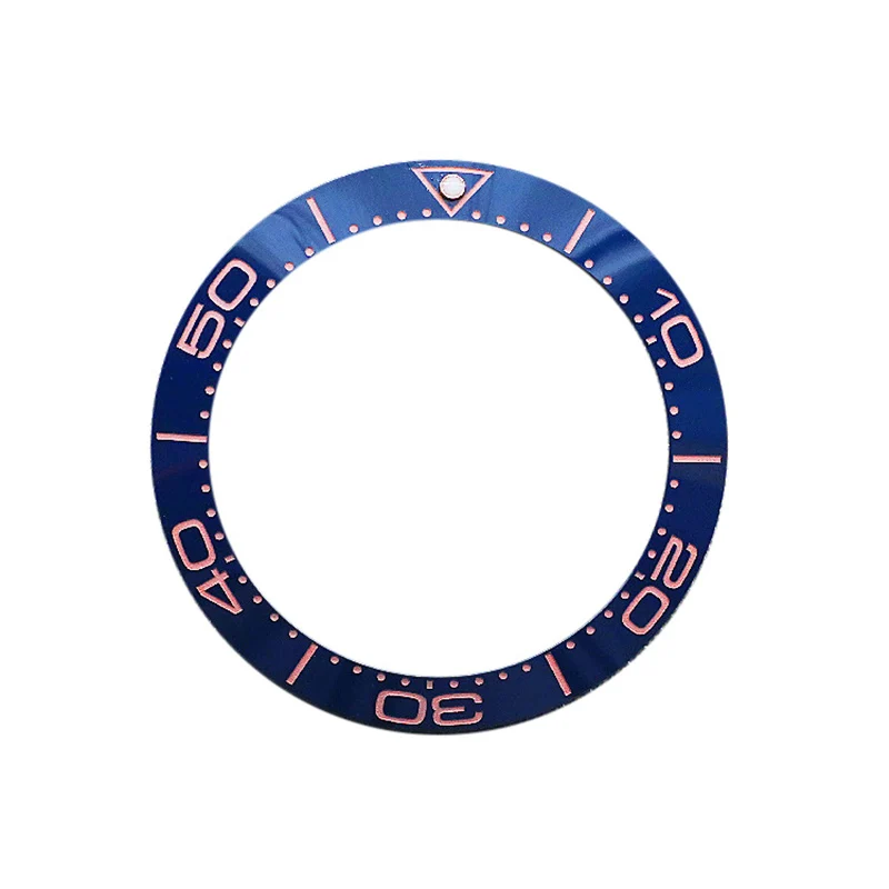 40MM Black Digital Ceramic Bezel Insert Fit For Omega Seamaster 300m Diver Bezel Ring Replacement