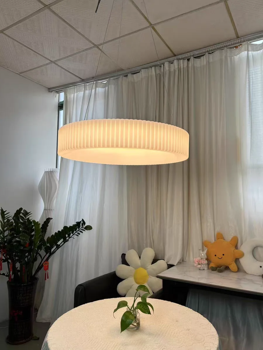 مصباح معلق لغرفة المعيشة وغرفة الطعام في الشمال الجديد لعام 2025، تركيبات إضاءة دائرية لغرفة النوم الحديثة والراقية #3