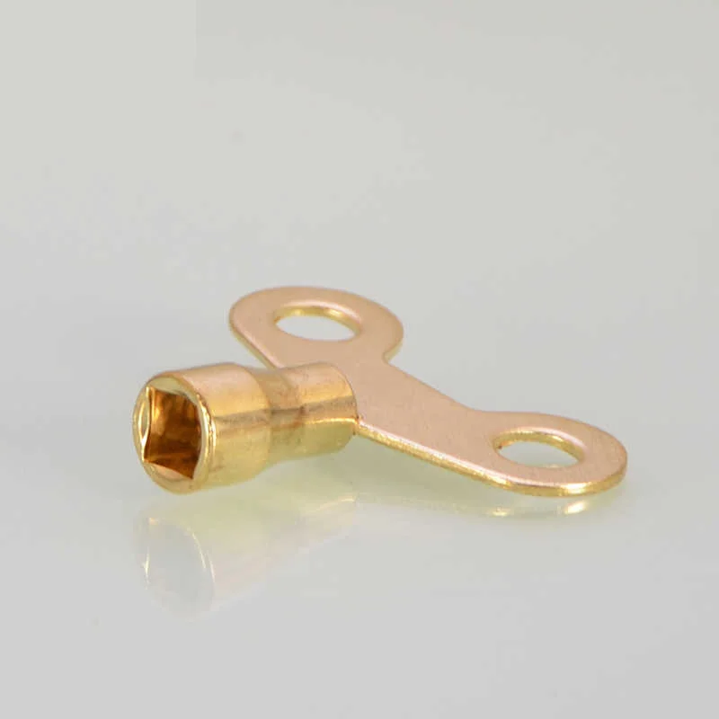 

Square Socket Brass Radiator Keys Plumbing Bleeding Key Water Tap Key For Air Valves Plumbing Tool 7mm Hole