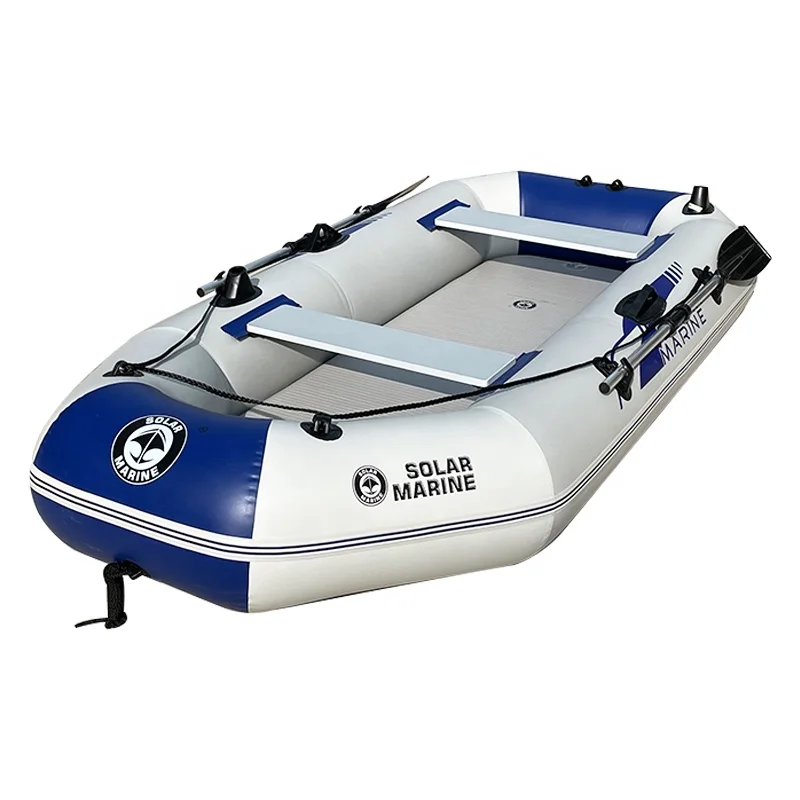 Solar Marine 8.5ft PVC Inflatable Boats 4 Person Fishing Kayak Rowing Rafts Dinghy