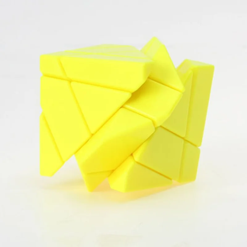 Ghost Ninja 3x3x3 Irregular Magic Cube Twist Puzzle Stickerless Fancy Toy Educational Toys Kid Game Yellow