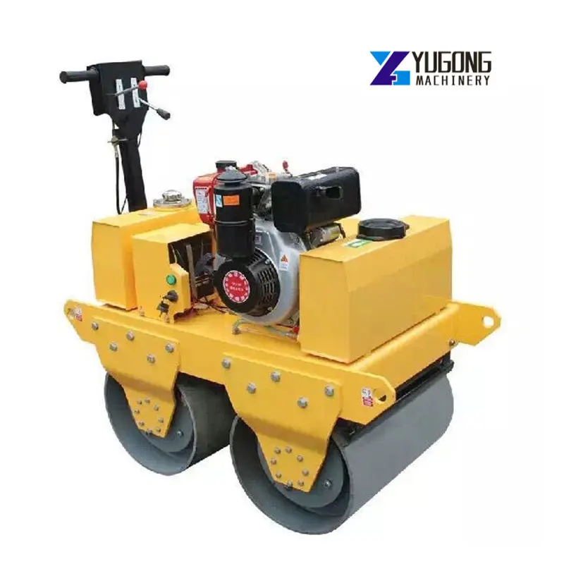 YUGONG China Popular Vibration New Full Hydraulic Double Drum Vibratory Road Roller Machine Price