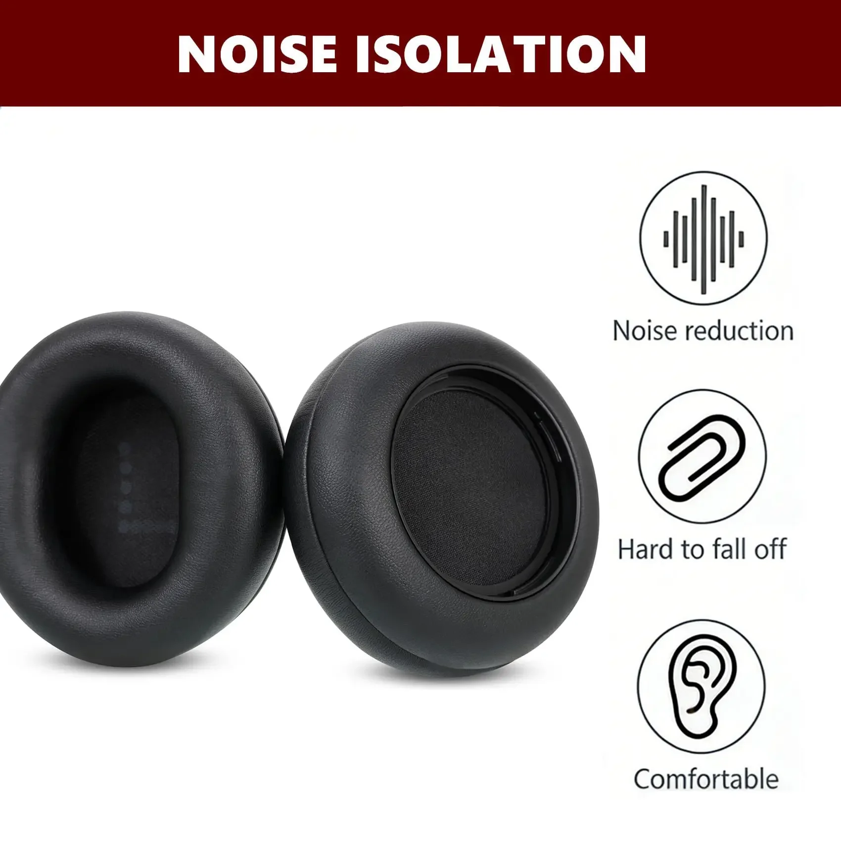 Ear Pads Replacement Cushions for CMF by Nothing Headphone Pro Headphones Earpads Protein Leather & Memory Foam