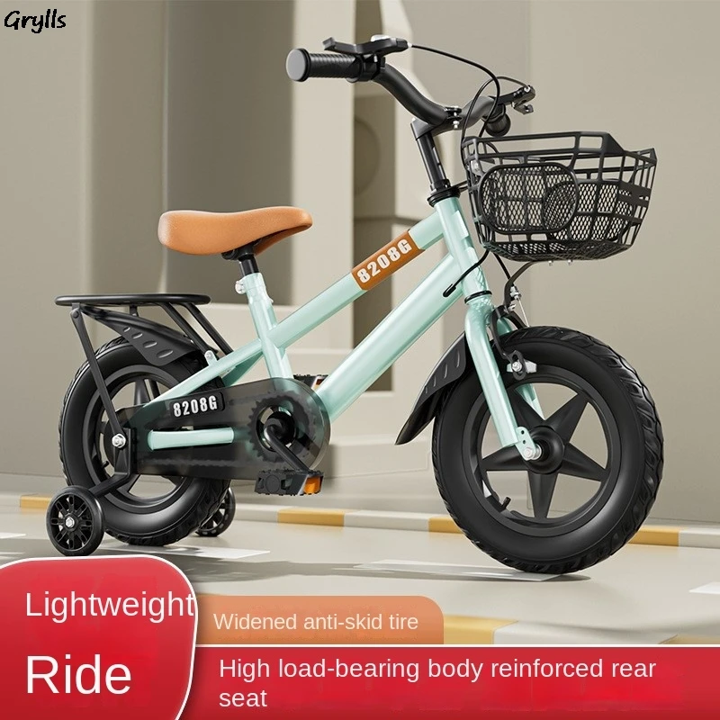 Grylls Kids Bike 3 Years Old Boys And Girls Baby Bike 2-12 Years Old 12-14-16-18 