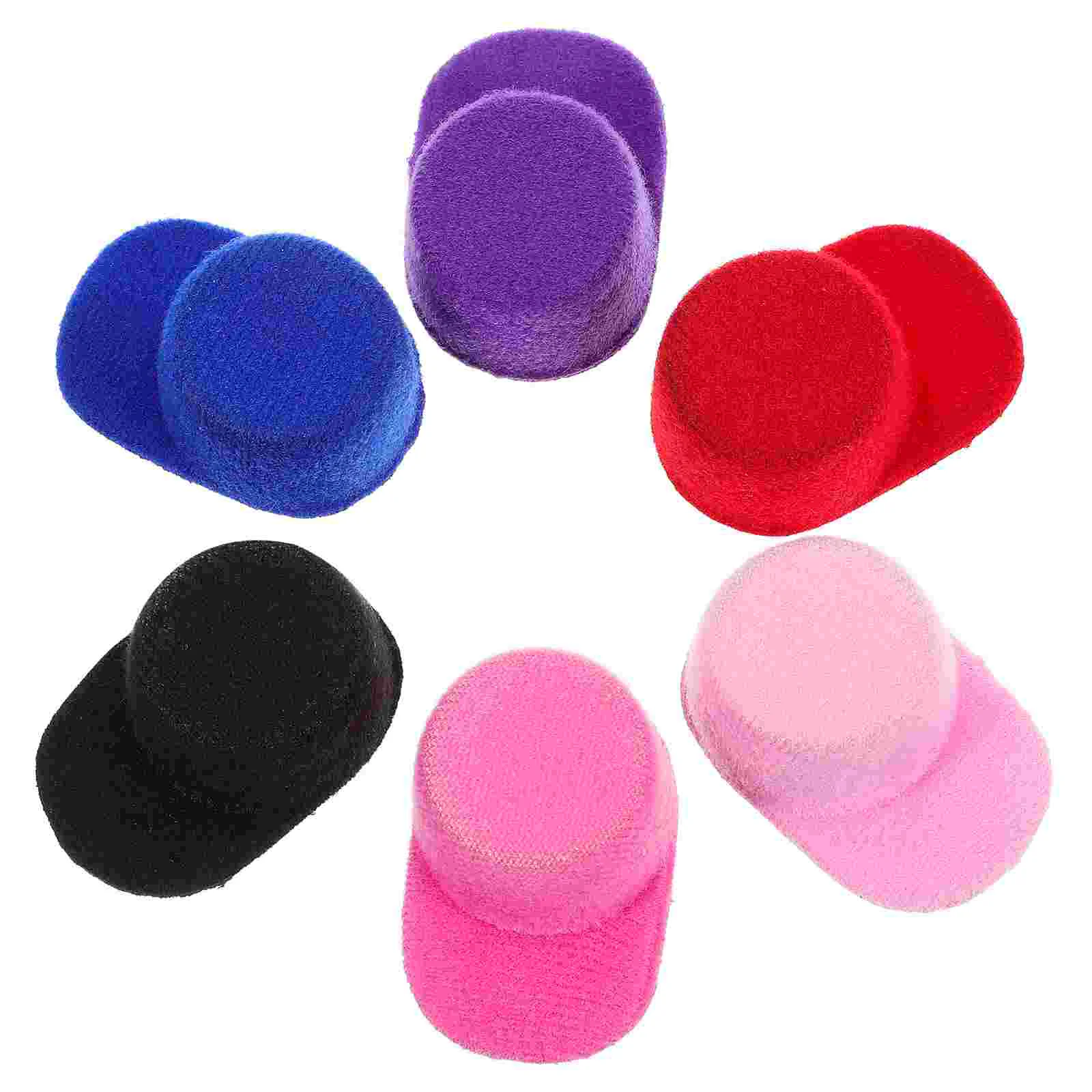 

6 Pcs Mini Peaked Cap Small Decor Accessory Tiny Hats for Crafts Eva DIY Prop House