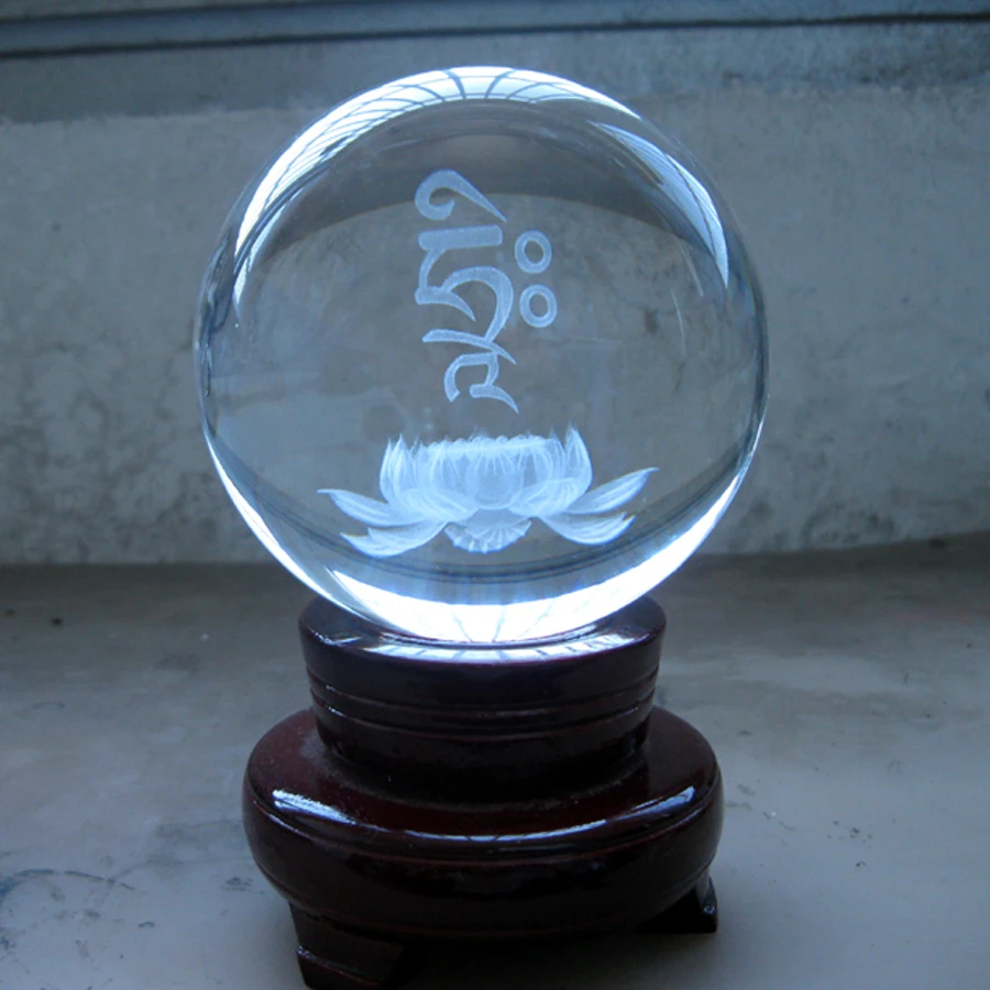 

2P Wholesale Buddhist supplies HOME Altar buddha bless Efficacious Mantra AN FENG SHUI Crystal ball protective talisman