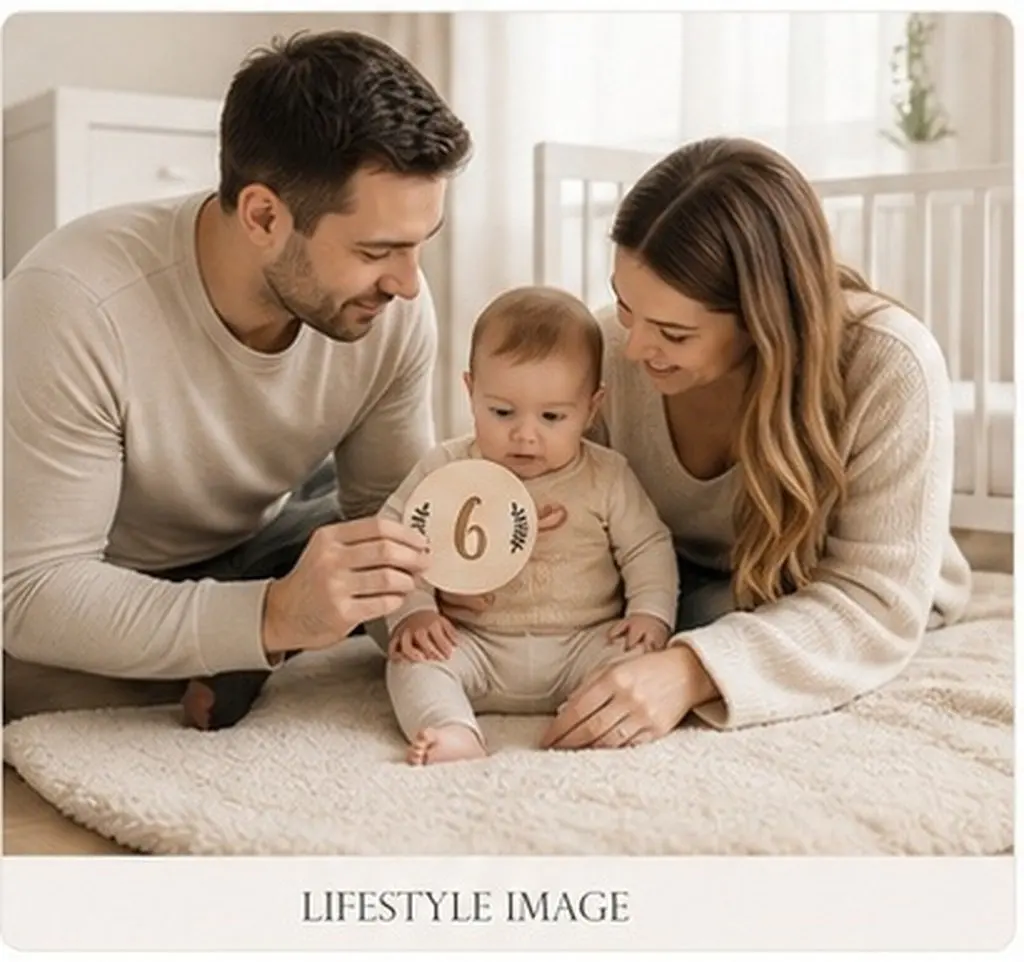 12-cartoes-mensais-de-nascimento-de-bebe-em-madeira-com-folhas-e-numeros-para-fotografia-registro-de-crescimento-de-recem-nascidos-e-bebes