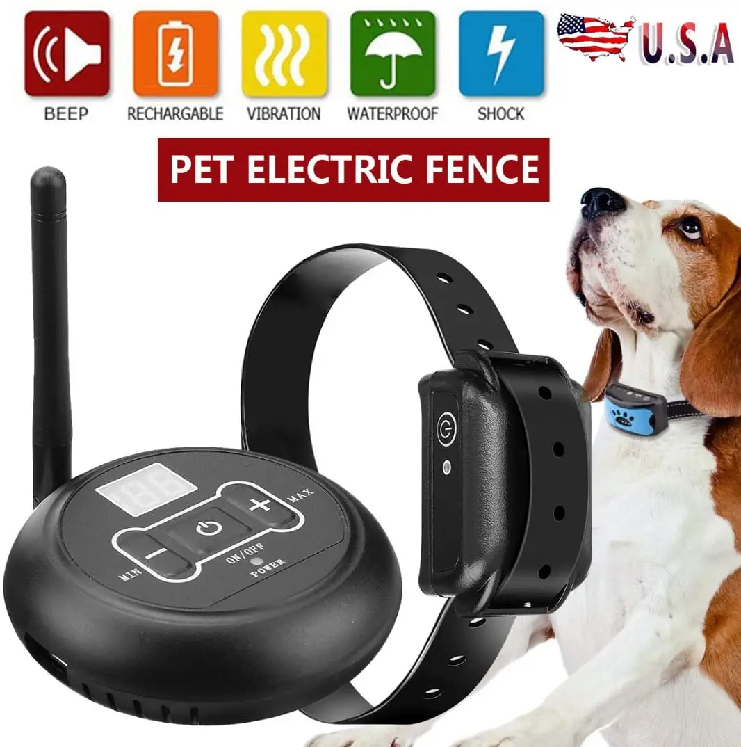 Wireless Dog Fencing System - Electric Dog Fencing Electric Satellite Technology, Pet Fencing System Range