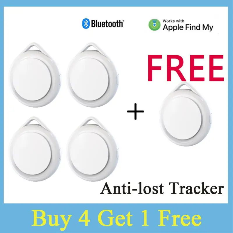 GPS Smart Air Tag Mini Bluetooth Tracker Child Pet Finder Key Anti-lost Security Alarm Tracker For Apple IOS System Find My App