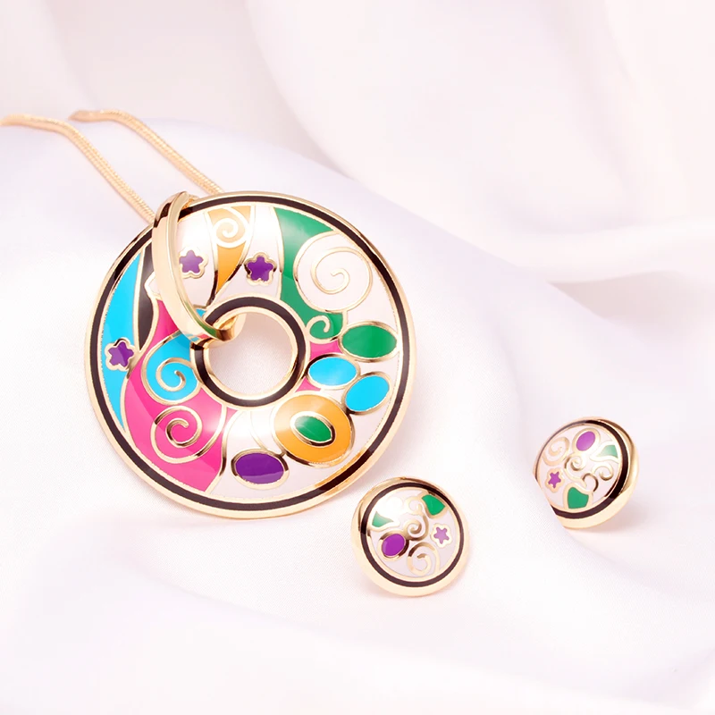 R&X Fashion  Jewelry Sets for Women  Statement Necklace Earrings Set Stainless Steel Necklace + Earrings