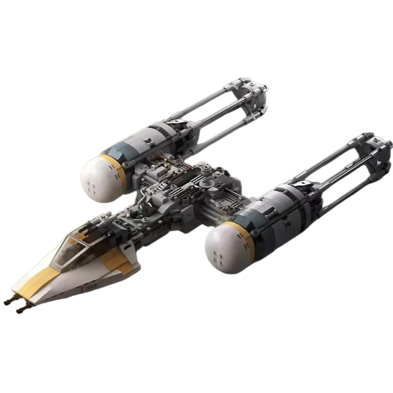 892PCS MOC Space Battle UCS BTL-A4 Y-Wing Gold Squadron Model Custom Puzzle Technology   DIY Creative Assemble Toys Gifts