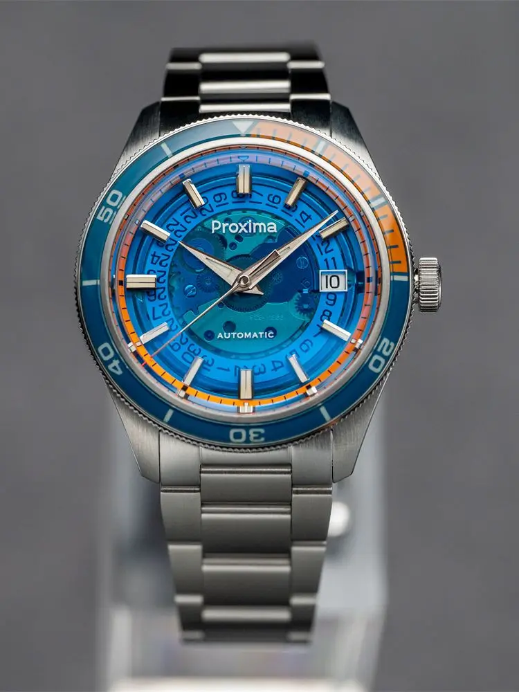 PX1701 39 mm Luxus-Herrenuhren Business-Kleideruhr für Herren, automatisch, mechanisch, Saphirglas, Datumsfenster, 200 m wasserdicht