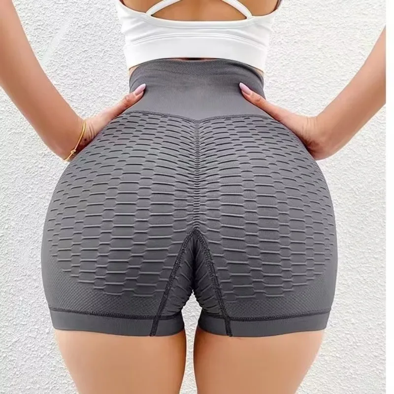 Yoga-Shorts, hoch taillierte Laufshorts, Workout-Shorts für Damen, Po-Lifting, Bauchkontrolle für Fitnessstudio, Laufen, Workout, Sport
