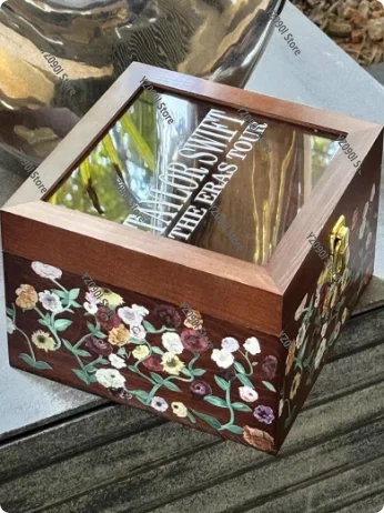 

Деревянный ящик для хранения в стиле ретро Era Tour Piano Pattern: для браслета дружбы, небольших карточек и товаров