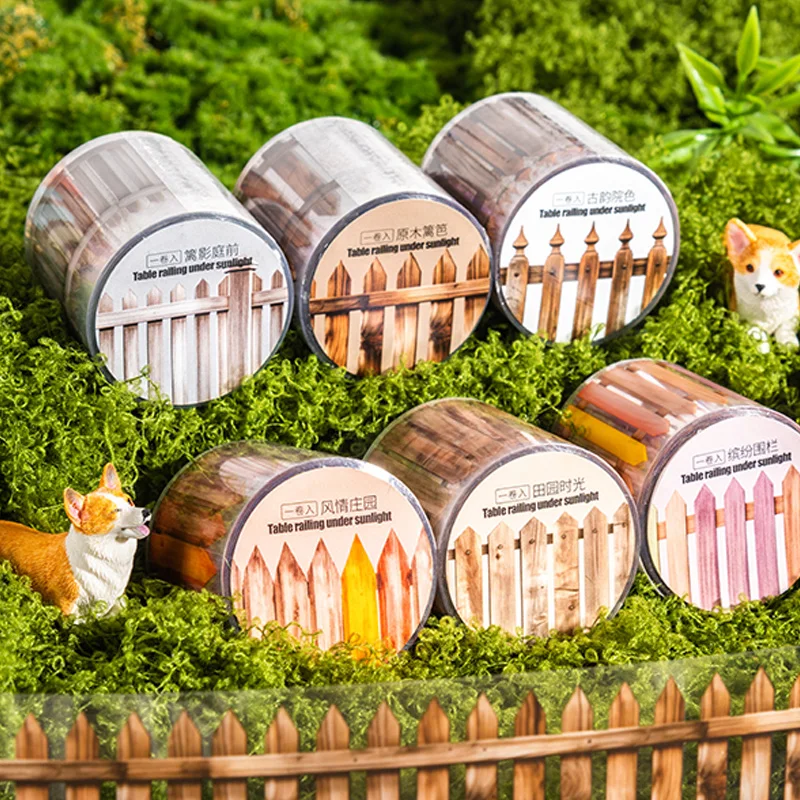 

Garden Fence Decorative Masking Tape 40mm*2m - Floral Scrapbook Washi Tape for DIY Craft, Journaling, Notebook Decoration