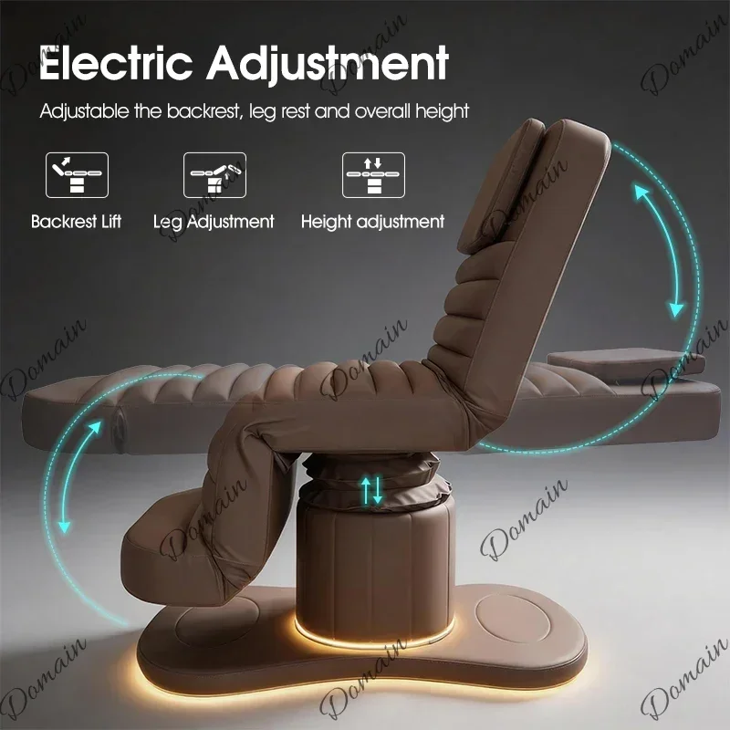 M4T RF Luxurious 3-Motor Massage Bed for Beauty Salon Durable Stain-Resistant Furniture Caterpillar Shape Beauty Bed