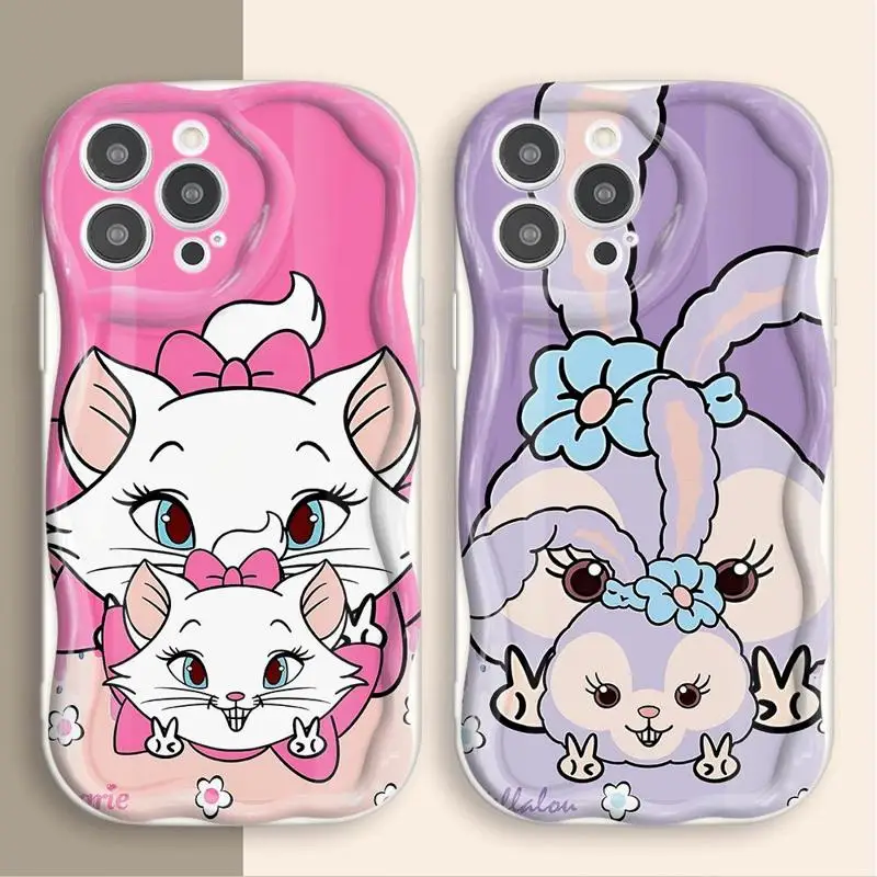 Disney Marrie Cat Phone Case for iPhone 15ProMax 14 Plus SE 13 Mini XS Max 11 Pro 12 Pro 8 7 XR Square Liquid Soft Cover