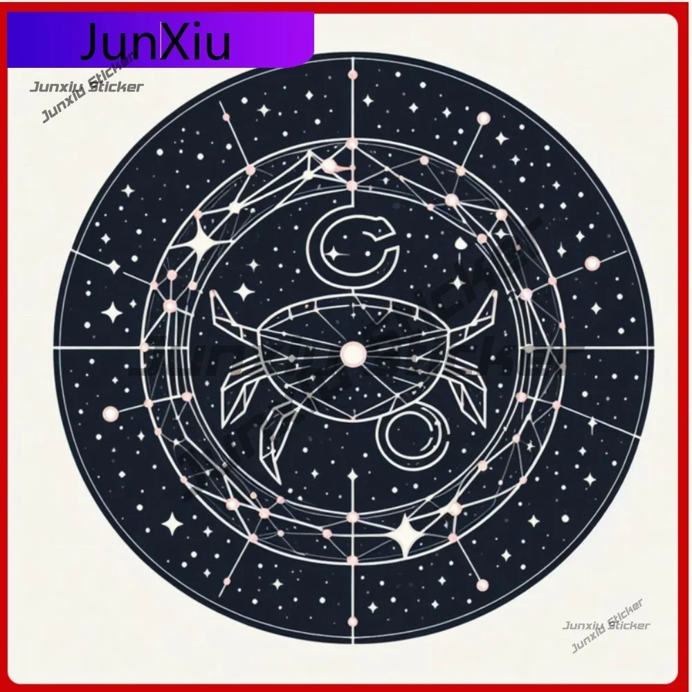

Cool Zodiac Sign Constellation Sticker Waterproof Vinyl Decal Decoration Stylish Outdoor Scratch Vehicle Surface Sunproof