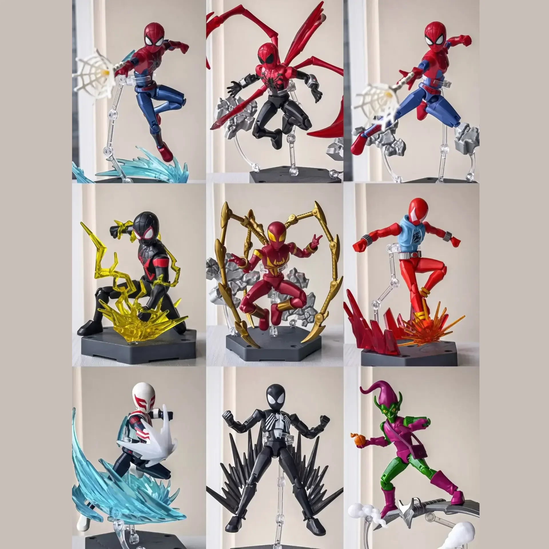 

In Stock KEEPPLEY Spider-Man Venom Action Figure Infinity Edition 1st Wave Movable Assembled Toy Blind Box Christmas Fans Gift